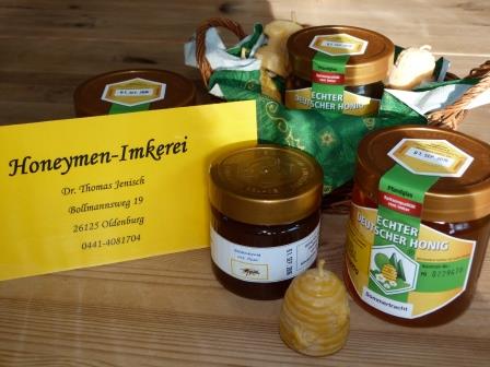 Honig und Wachsprodukte aus der Honeymen-Imkerei